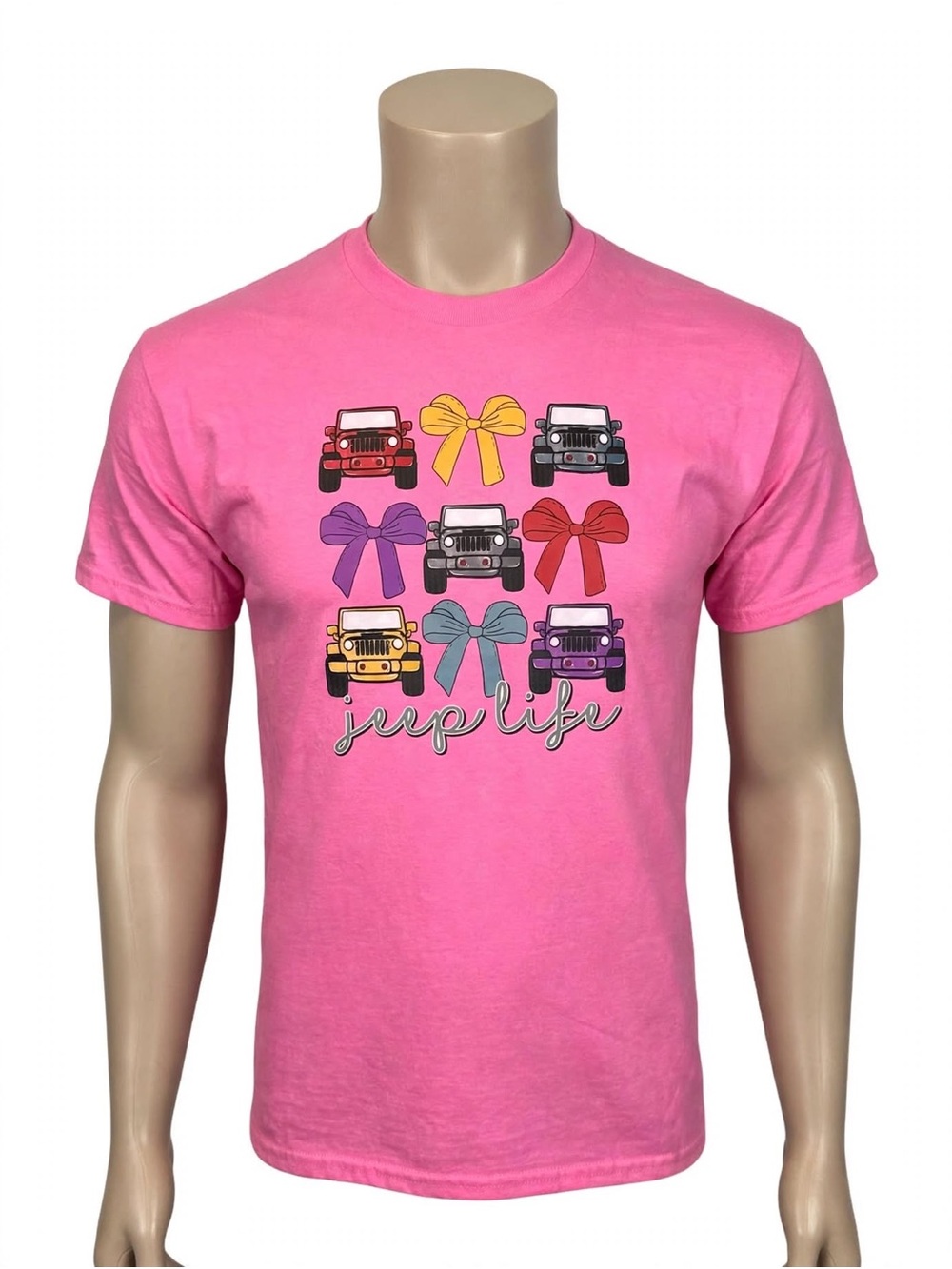Pink 'Jeep Life' Graphic T-Shirt